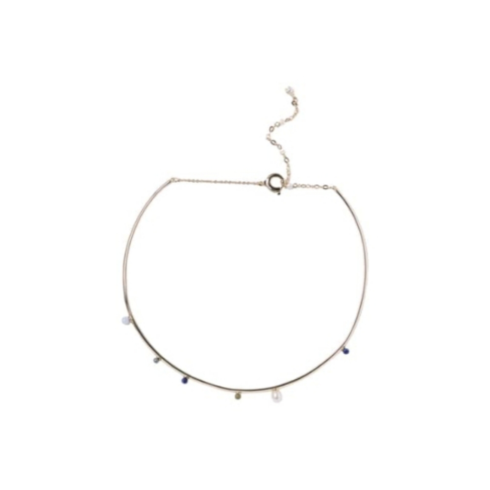 Carolee Freshwater Pearl & Stone Cuff Necklace
